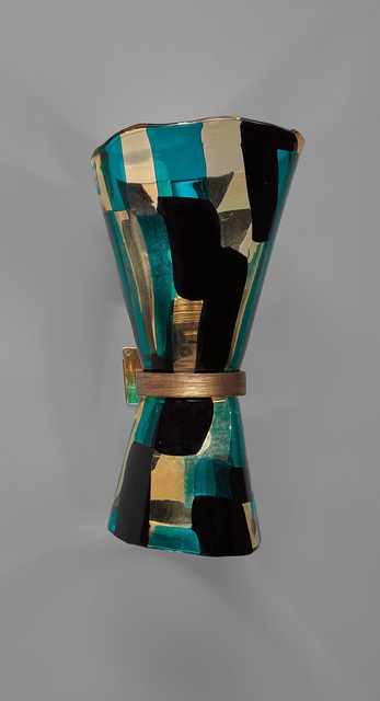 Venini, ‘Wall light’, circa 1960, Design/Decorative Art, Pezzato glass, brass., Phillips