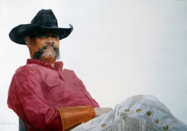 Mario A. Robinson, ‘Creeping Bull’, 2011, Painting, Watercolor on paper, Morton Fine Art