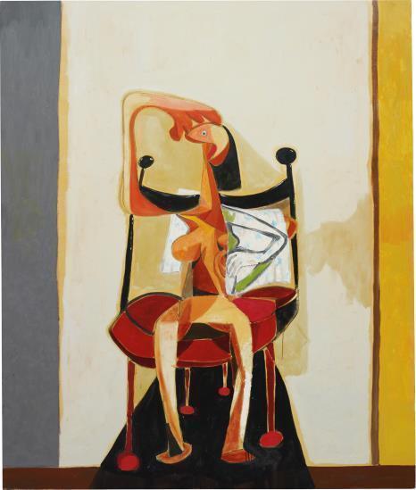 George Condo - Seated Figure with Towel