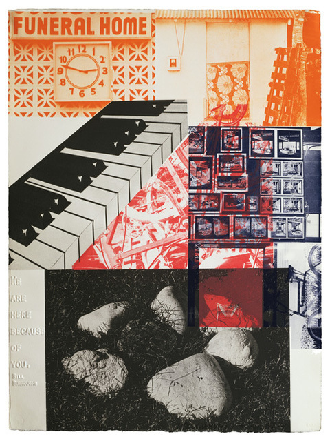 Robert Rauschenberg, ‘American Pewter with Burroughs VI’, 1981, Print, 5 color lithograph/embossing, Gemini G.E.L. at Joni Moisant Weyl