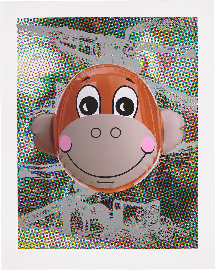 Jeff Koons - Monkey Train (Dots)