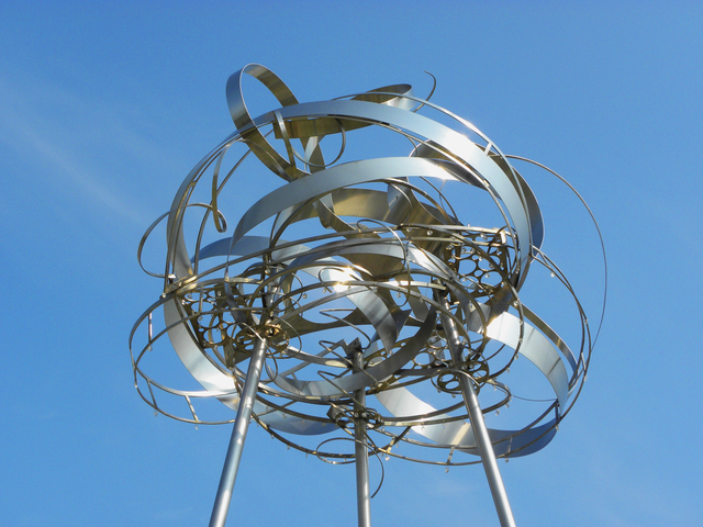 Ania Biczysko, ‘Cumulus III - large, tall outdoor cloud shaped stainless steel sculpture’, 2012, Sculpture, Stainless Steel, Oeno Gallery