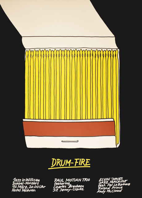 Niklaus Troxler, ‘Drum-Fire Jazz in Wilisau - Match Drum Sticks ’, 1979, Omnibus Gallery