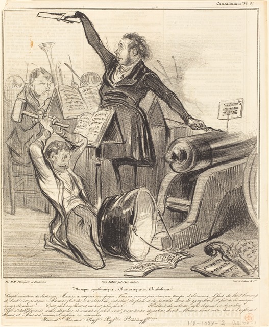 Honoré Daumier, ‘Musique pyrothecnique, Charivarique et Diabolique’, 1838, National Gallery of Art, Washington, D.C.