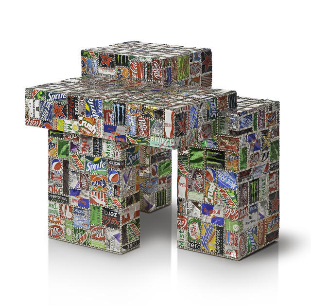 Benjamin Rollins Caldwell, ‘Suicide Side Table 01’, 2012, Design/Decorative Art, Wood, Soda Cans, Upholstery
Nails, Avant Gallery