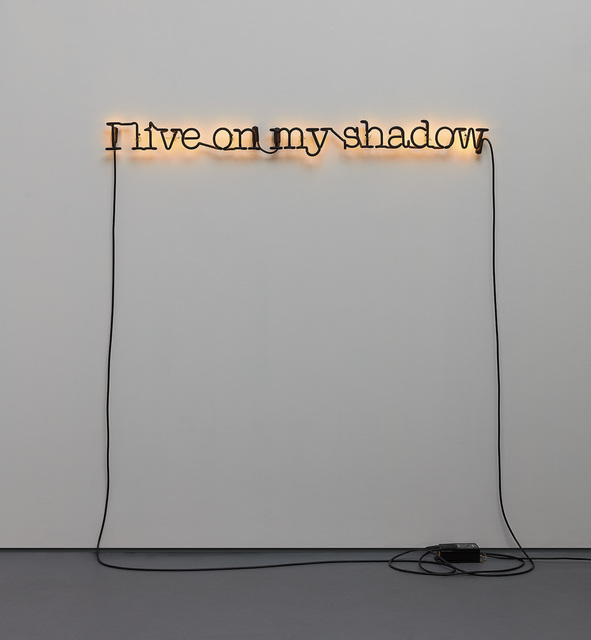 Glenn Ligon, ‘Untitled (I Live on My Shadow)’, Installation, Neon and paint, Phillips