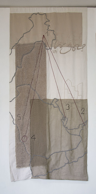 Maïmouna Guerresi, ‘Safar Ai Maimouna’, 2019, Textile Arts, Embroidery on textile, Officine dell'Immagine