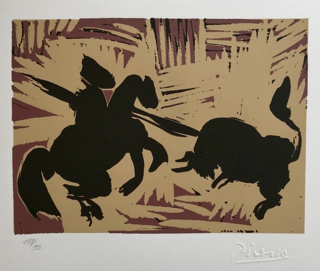 Pablo Picasso, ‘Picador lance goading Bull’, ca. 1980, ByNewArt