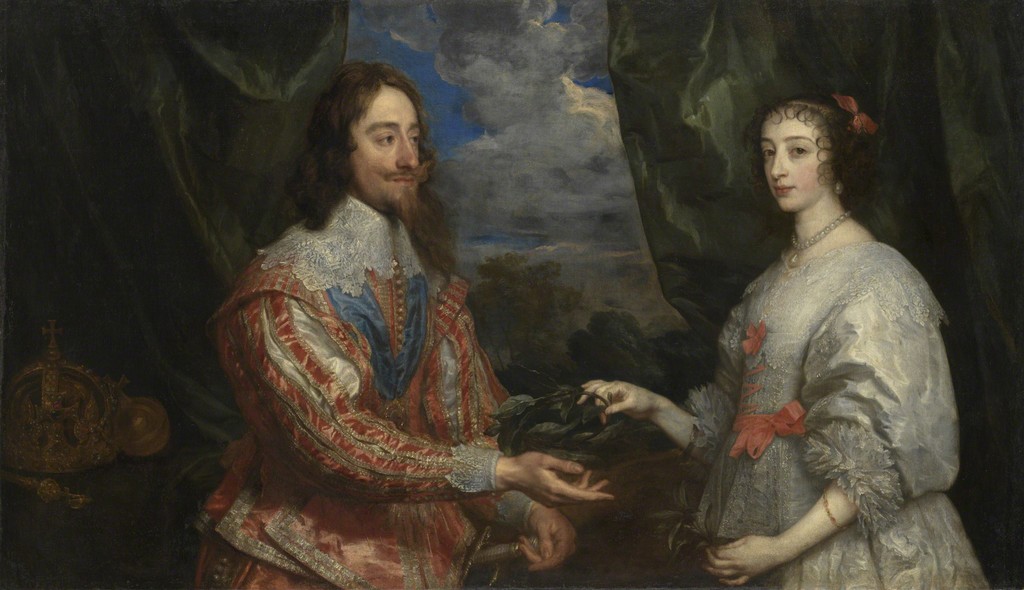 Anthony van Dyck (1599–1641) Charles I and Henrietta Maria Holding a Laurel Wreath, 1632 Oil on canvas Arcibiskupský zámek a zahrady v Kroměříži, Kroměříž Anthony van Dyck (1599–1641) Charles I and Henrietta Maria Holding a Laurel Wreath, 1632 Oil on canvas Arcibiskupský zámek a zahrady v Kroměříži, Kroměříž