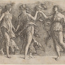 Workshop of Andrea Mantegna or Attributed to Zoan Andrea, Four Women Dancing (ca. 1497)