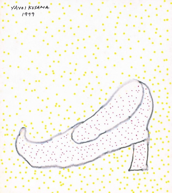 Yayoi Kusama, ‘High Heel’, 1979, Painting, Water-based pen on paper, Gin Huang Gallery