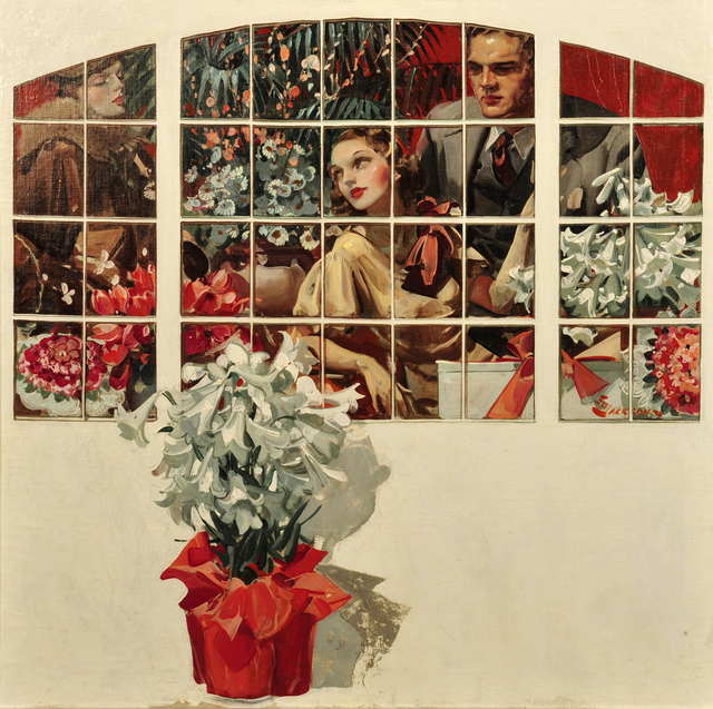Elbert McGran Jackson, ‘Couple in Flower Shop’, 1938, The Illustrated Gallery
