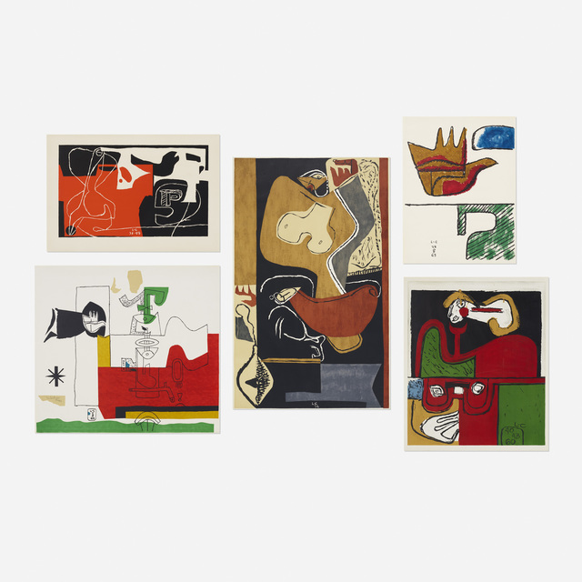 Le Corbusier, ‘collection of five works’, 1940-1963, Rago/Wright