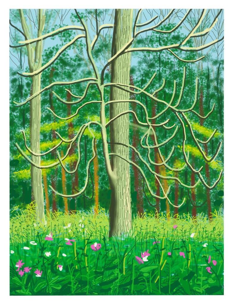 David Hockney - The Arrival of Spring in Woldgate, East Yorkshire in 2011 (twenty eleven) - 4 May