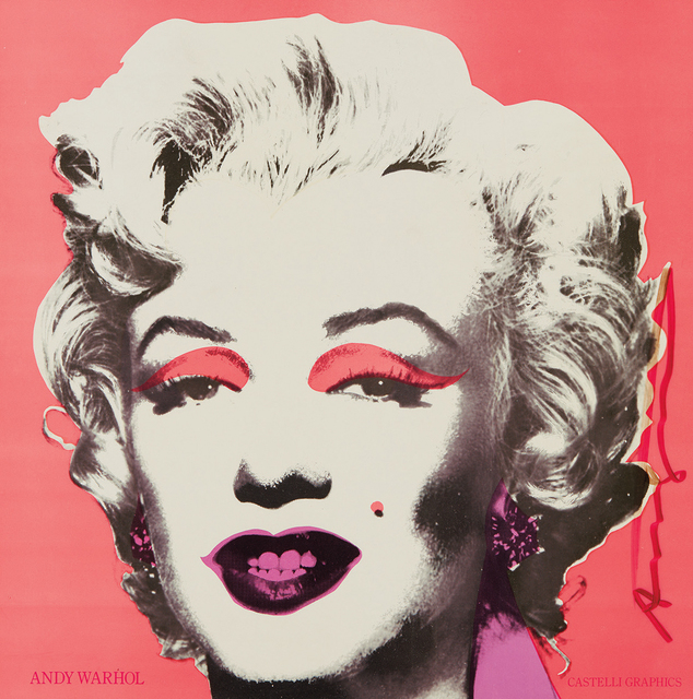 Andy Warhol, ‘Marilyn (Announcement)’, 1981, Print, Offset lithograph in colors, on wove paper, the full sheet, with text printed on the reverse, Phillips