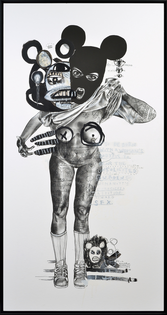 MissMe, ‘Lady-like’, 2019, Mixed Media, Mixed media on panel, framed, Galerie C.O.A