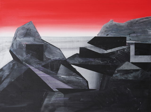 Phil Ashcroft, ‘Blue Lagoon Abereiddy 2’, 2019, Painting, Acrylic on canvas, Fousion Gallery