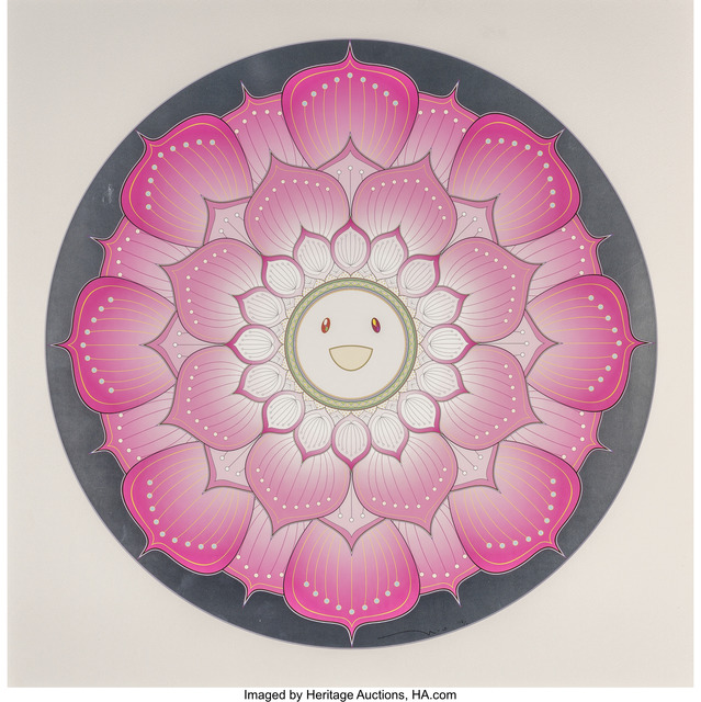Takashi Murakami, ‘Lotus Flower (Pink and White) (two works)’, 2010, Heritage Auctions