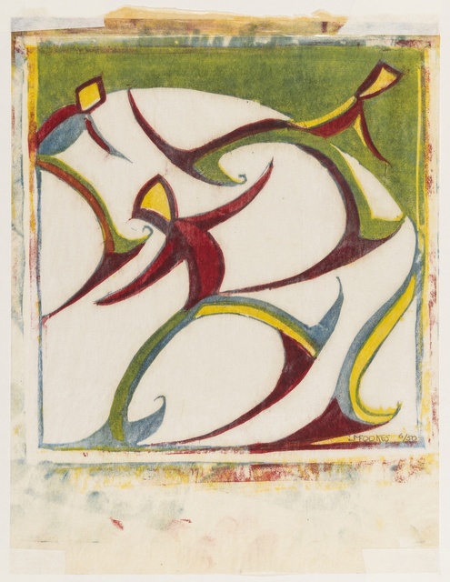 Ursula Fookes, ‘Skaters’, 1930, Print, Linocut printed from four blocks, Forum Auctions