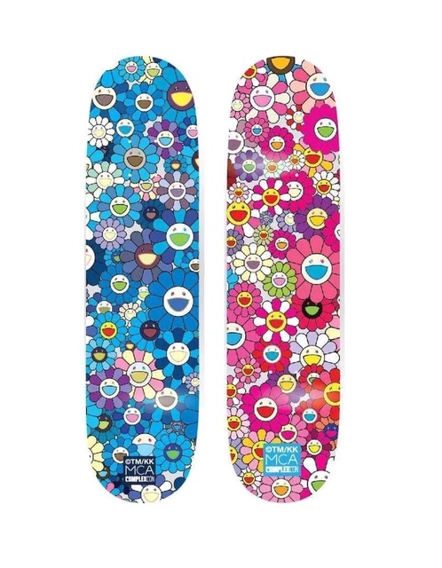 Takashi Murakami, ‘Multi Flower 8.0 Skate Deck - Pink and Blue’, 2017, Lougher Contemporary
