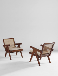 Pair of "Easy" armchairs, model no. PJ-SI-29-A, designed for the administrative buildings, Chandigarh