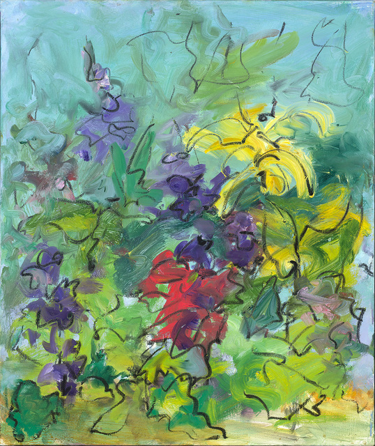 Mary Page Evans, ‘Summer Garden Delphinium’, 2018, Somerville Manning Gallery