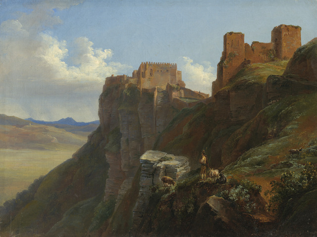 Louise-Joséphine Sarazin de Belmont, ‘View of the Castello di San Giuliano, near Trapani, Sicily’, ca. 1824/1826, National Gallery of Art, Washington, D.C.