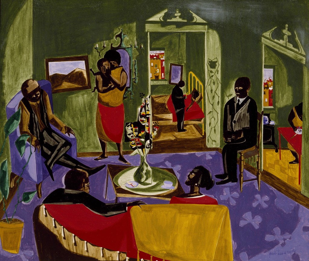 Jacob Lawrence | The Visitors (1959) | Artsy