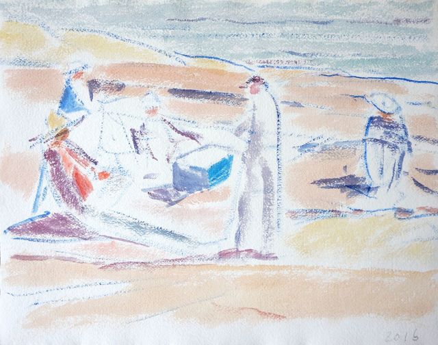 Reeve Schley, ‘Picnic Portau-Persil’, 2016, Painting, Watercolor on paper, Geary
