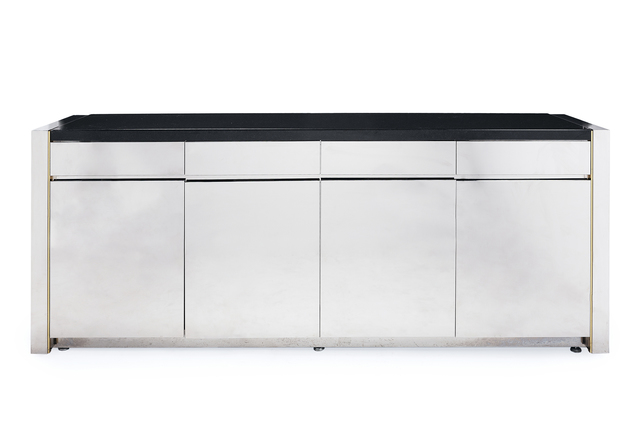 J Robert Scott A Chrome And Brass Credenza Artsy
