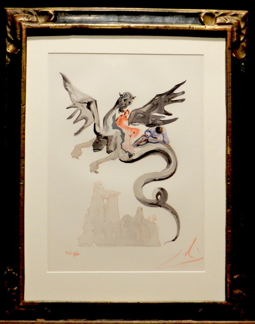 Salvador Dalí, ‘Divine Comedy Hell Canto 18’, Print, Woodcut, Fine Art Acquisitions Dali