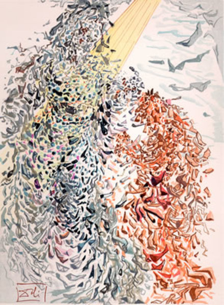 Salvador Dalí, ‘Paradise Canto 11: Opposition from The Divine Comedy’, 1960, Print, Woodblock on paper, New River Fine Art