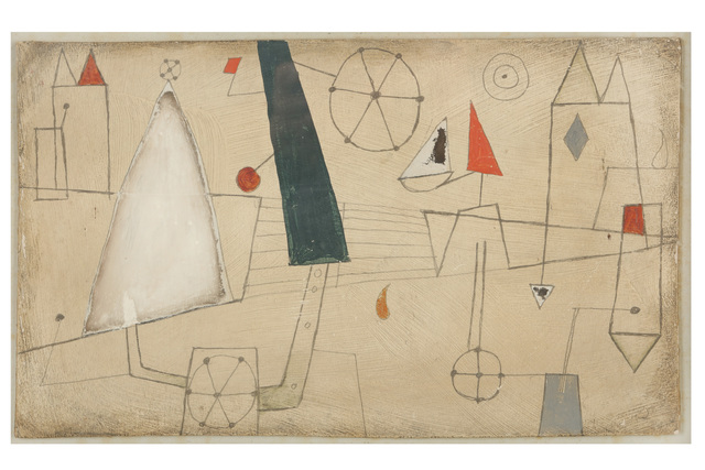 Julian Trevelyan, ‘Study I’, Mixed Media, Mixed media oil and crayon on board , Chiswick Auctions