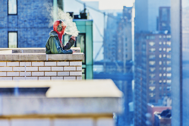 Mitchell Funk, ‘High in the City (Blowing Smoke and Vaping Upper East Side )’, 2019, Robert Funk Fine Art