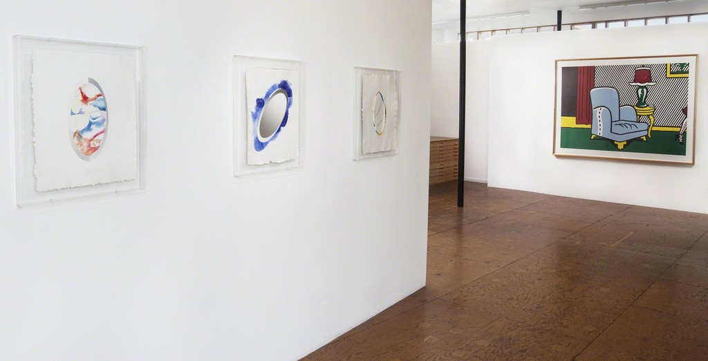 Larry Bell "Assembled Relief" and Roy Lichtenstein "La Sortie" Larry Bell "Assembled Relief" and Roy Lichtenstein "La Sortie"
