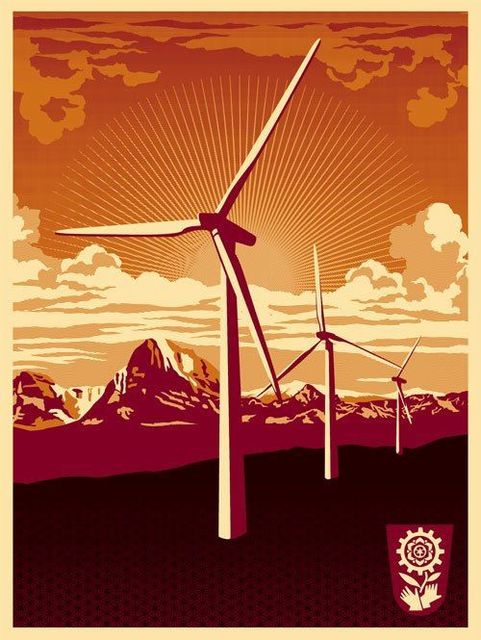 Shepard Fairey, ‘Windmill’, 2009, AYNAC Gallery