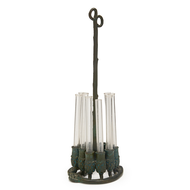 Tiffany Studios, ‘Rare Bud Vase With Eight Tubes, New York’, Early 20th C., Rago/Wright