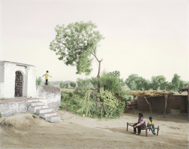 Vasantha Yogananthan, ‘Father and Sons’, 2015, Photography, Black and white c-type print, hand-painted, The Photographers' Gallery | Print Sales
