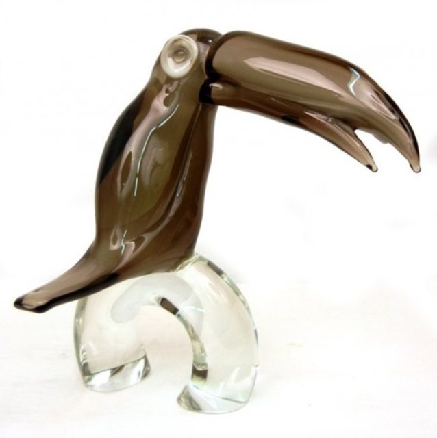 Licio Zanetti, ‘Exquisite Signed Murano Handblown Glass Toucan Sculpture’, 20th Century, Lions Gallery