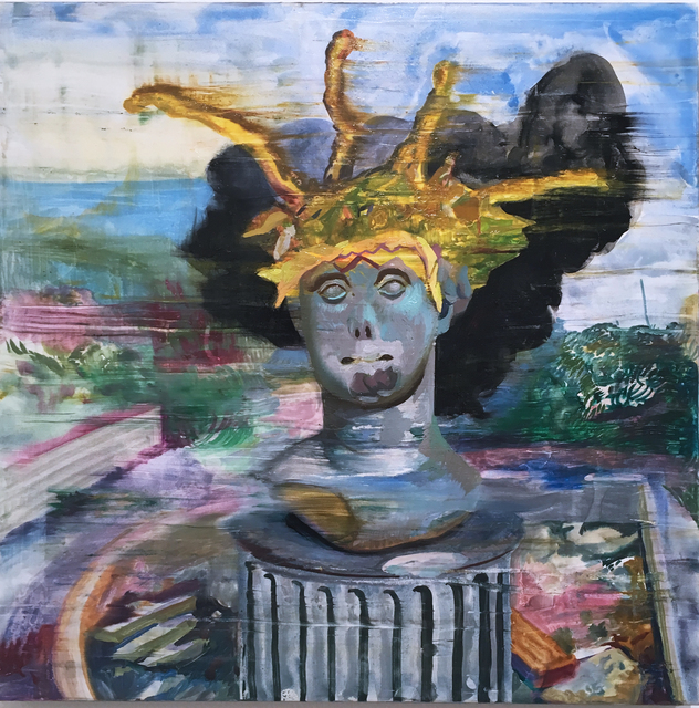 Thomas John Carlson, ‘318 Fifth (small)’, 2019, Painting, Gouache and oil on panel, Deep Space Gallery