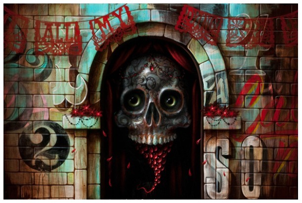 Johnny Rodriguez (KMNDZ), ‘Rebirth’, 2012, Painting, Acrylic on panel, KP Projects