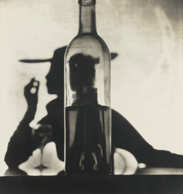 Irving Penn, ‘Girl Behind Bottle, New York’, 1949, Photography, Platinum palladium print mounted to aluminium, Hamiltons Gallery