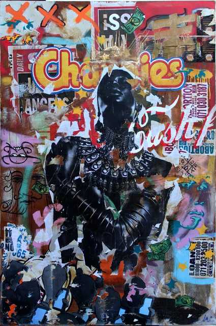 Mncedi Madolo, ‘Untitled (2) ’, 2020, Drawing, Collage or other Work on Paper, Found collage on canvas, Gallery Fanon