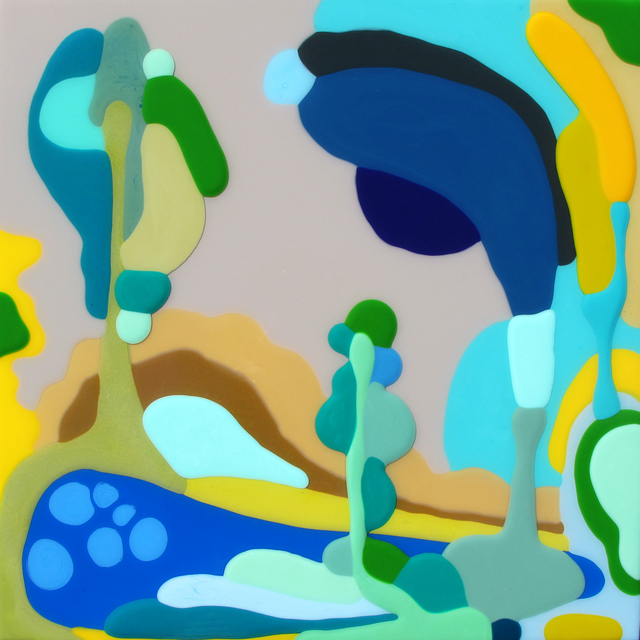 Klari Reis, ‘Bliss’, 2018, Painting, Mixed Media and epoxy polymer on wood panel, Cynthia Corbett Gallery