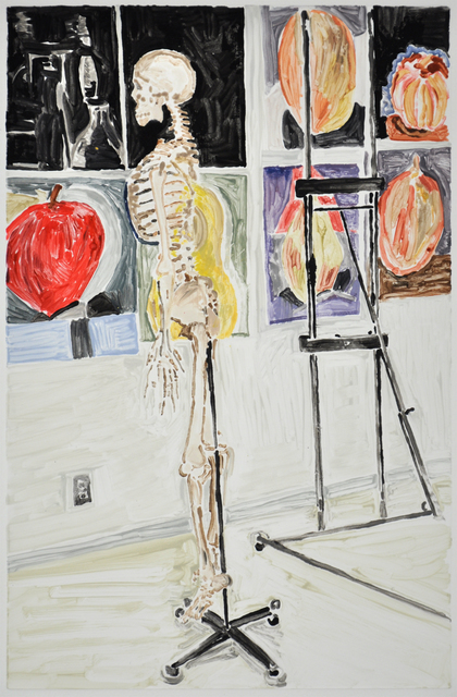 Gail Norfleet, ‘The Painting Class’, 2009, Print, Color monotype with oil color additions on Somerset Velvet paper, Valley House Gallery & Sculpture Garden
