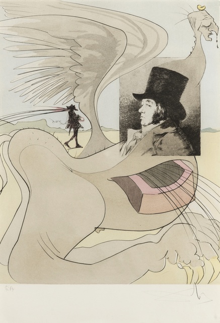 Salvador Dalí, ‘Portrait of Goya (from Les Caprices de Goya de Dali) (M & L 848b; Field 77-3-80)’, 1977, Forum Auctions