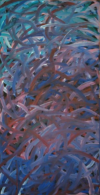 Emily Kame Kngwarreye, ‘Grass Seeds Blue’, 1996, SmithDavidson Gallery