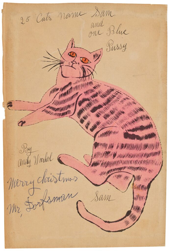 Andy Warhol - 25 Cats Name[d] Sam and One Blue Pussy: cover (see F. & S. IV.52B-68B)