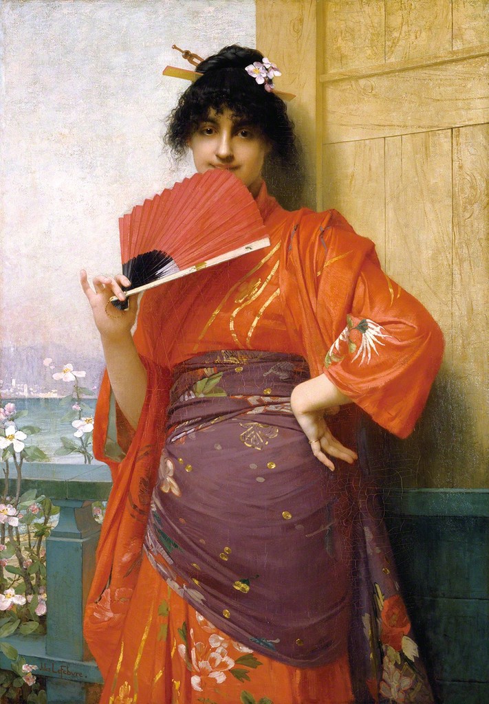 Jules-Joseph Lefebvre / Une Japonaise (The Language of the Fan) / 1882 / Collection of the Chrysler Museum of Art, Norfolk, VA, Gift of Walter P. Chrysler, Jr. Jules-Joseph Lefebvre / Une Japonaise (The Language of the Fan) / 1882 / Collection of the Chrysler Museum of Art, Norfolk, VA, Gift of Walter P. Chrysler, Jr.
