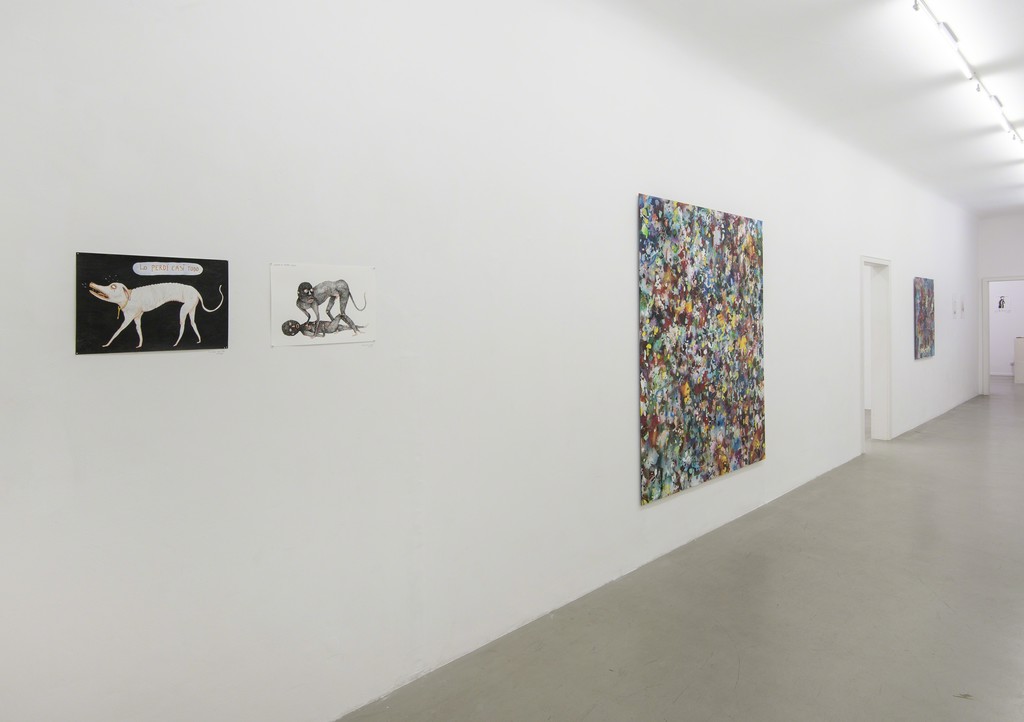 Installation shot Dave Bopp and Kevin Simón Mancera, 2015, Galerie Michael Sturm. (Left: Kevin Simón Mancera, right: Dave Bopp). Foto: Frank Kleinbach. Installation shot Dave Bopp and Kevin Simón Mancera, 2015, Galerie Michael Sturm. (Left: Kevin Simón Mancera, right: Dave Bopp). Foto: Frank Kleinbach.